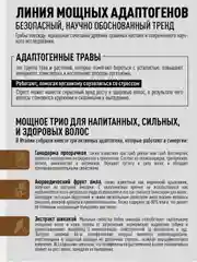 Шампунь Adapto Power для восстановления и укрепления волос 250/500 мл, бренд - Epica