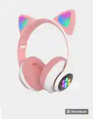 Беспроводные наушники Bluetooth, со светящимися ушками, детские