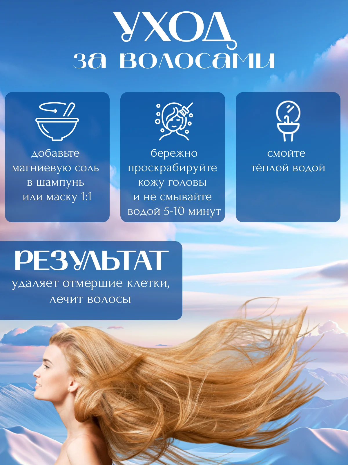 Магниевая соль для ванн, 500 г, 1000 г , английская соль Эпсом (Epsom), горькая соль