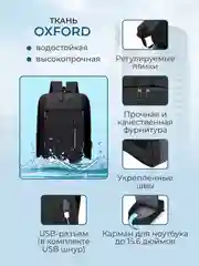Синий рюкзак спортивный, женский, мужской