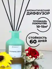 Красный диффузор ароматический для дома с палочками IQTRAVELS - 100 мл в подарок