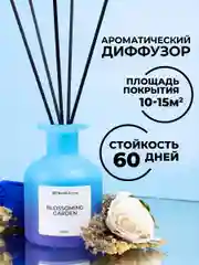 Фиолетовый диффузор ароматический для дома с палочками IQTRAVELS - 100 мл в подарок
