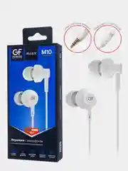 Белый наушники проводные с микрофоном GFPower M10