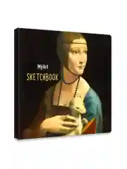 Прозрачный блокнот скетчбук квадратный 80 листов 20х20 см. MyArt Мировые шедевры живописи Проф-Пресс