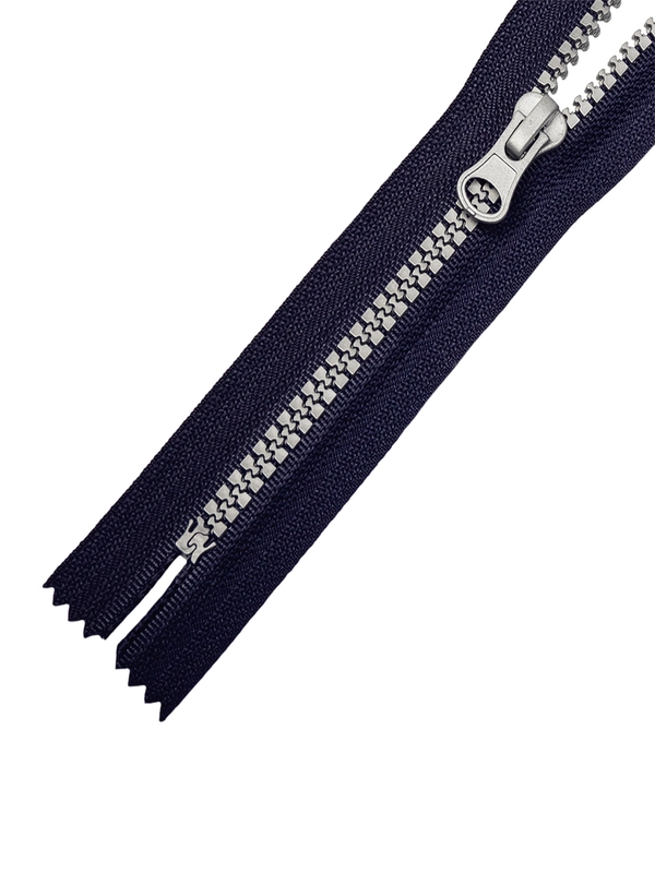 Молния MaxZipper трактор №5 н/р серое усил.зв., 16 см н/р, 18 см, 5 шт/уп, т. синяя, белая