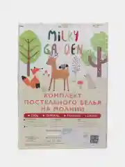 Постельное белье сатин Milky Garden "Рафия" 1,5-сп  Простынь на резинке 90x200 см
