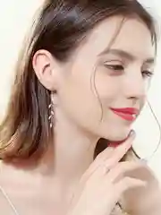 Серебряный серьги бижутерия женские