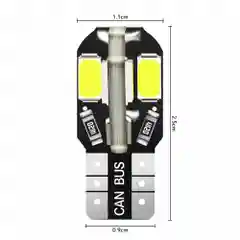 Белый лампа габаритов номера салона (габаритная) светодиодная T10 W5W 12 V, LED COB, без цоколя