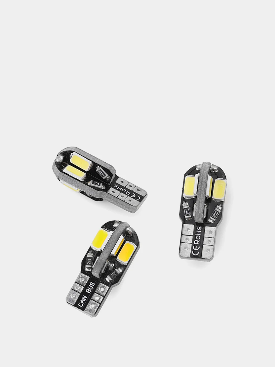 Белый лампа габаритов номера салона (габаритная) светодиодная T10 W5W 12 V, LED COB, без цоколя