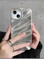Молочный apple iPhone 15, Айфон 15 чехол матовый с обьемный с принтом для iPhone 15