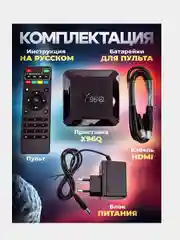 Приставка для телевизора смарт tv андройд с Wi-Fi X96Q