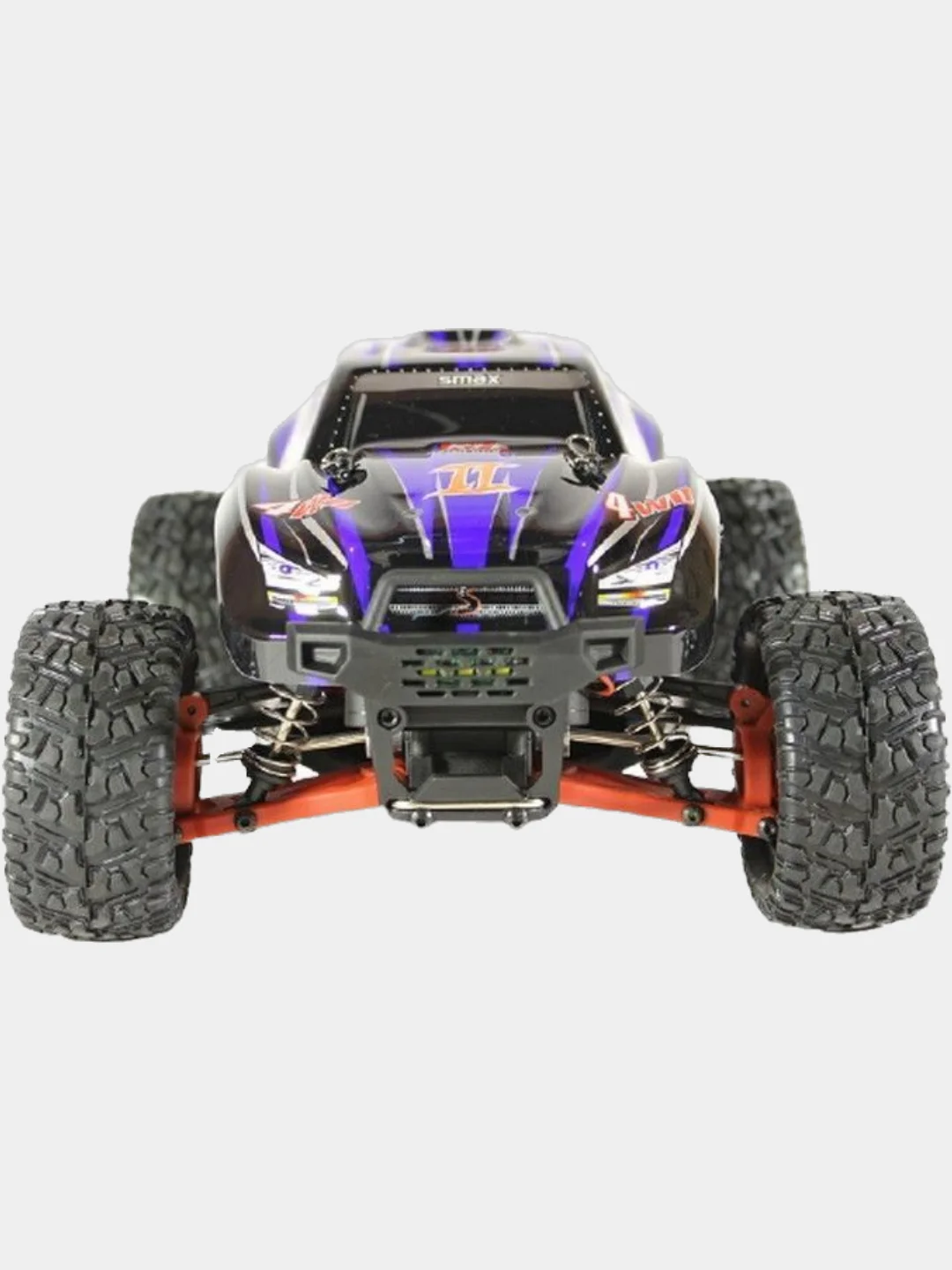 Синий радиоуправляемая машина (монстр) Remo Hobby SMAX UPGRADE V2.0 (красный) 4WD 1/16 RTR