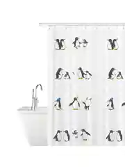 Штора для ванной PENGUINS Тканевая, 180х180 см