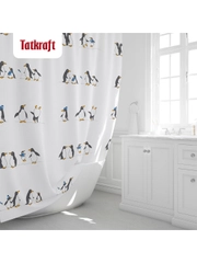 Штора для ванной PENGUINS Тканевая, 180х180 см