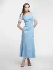 Голубой платье женское макси