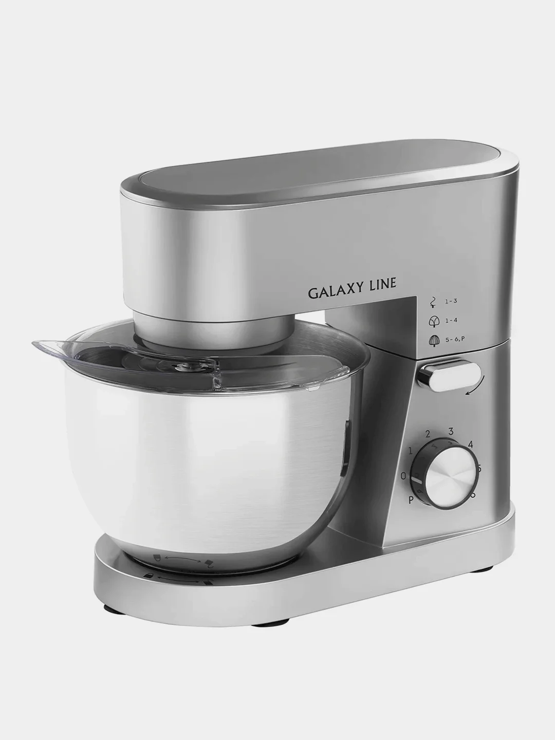Миксер планетарный GALAXY LINE GL 2237, 3 сменные насадки, 1600 Вт
