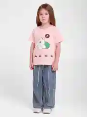 Розовый футболка детская, для мальчика и девочки