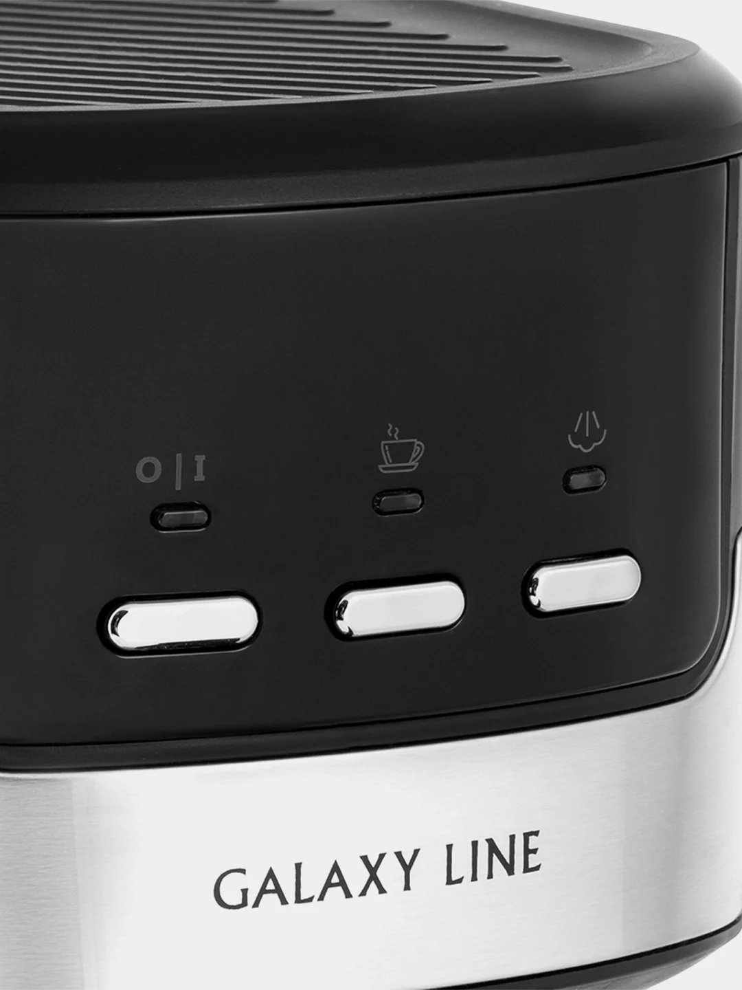 Кофеварка рожковая электрическая GALAXY LINE GL 0757, черный, с капучинатором, 1350 Вт