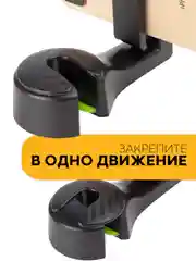 Черный автомобильный держатель для телефона на подголовник КАРТОФАН в машину на заднее сидение
