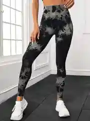 Хром лосины спортивные, леггинсы для йоги и фитнеса, утягивающие тайтсы, мраморные