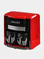 Кофеварка электрическая GALAXY LINE GL 0708, красная, 750 Вт
