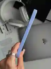 Лавандовый чехол для iPhone 13, со стеклянной панелью и защитой камеры