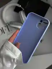 Лавандовый чехол для iPhone 13, со стеклянной панелью и защитой камеры