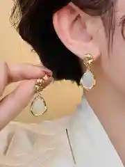 Женские винтажные серьги - капли