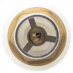 Белый выпуск - донный клапан для умывальника 1.1/4", клик-клак без перелива