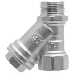 Серебряный фильтр косой грубой очистки воды 1/2" в/н