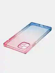 Голубой чехол для Apple iPhone 11 силиконовый КАРТОФАН прозрачный прямоугольный с защитой камер