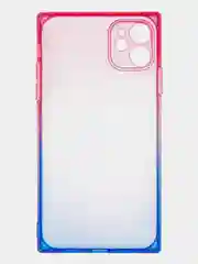 Голубой чехол для Apple iPhone 11 силиконовый КАРТОФАН прозрачный прямоугольный с защитой камер