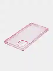 Розовый чехол для Apple iPhone 11 силиконовый КАРТОФАН прозрачный прямоугольный с защитой камер