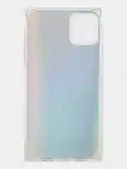 Разноцветный чехол для Apple iPhone 11 силиконовый КАРТОФАН прозрачный прямоугольный с защитой камер