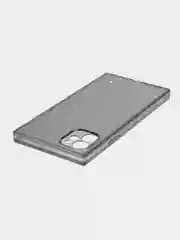 Угольный чехол для Apple iPhone 11 силиконовый КАРТОФАН прозрачный прямоугольный с защитой камер