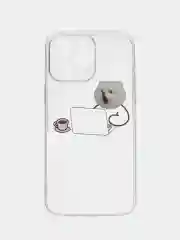 Морской apple iPhone 15, Айфон 15 чехол матовый с обьемный с принтом для iPhone 15