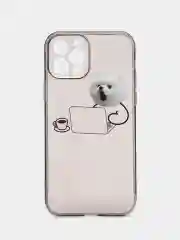 Мятный apple iPhone 15, Айфон 15 чехол матовый с обьемный с принтом для iPhone 15
