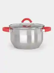 Набор кастрюль из нержавеющей стали с ковшиком 3,9л, 2,9л, 1,7л AQRA