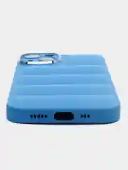 Синий чехол на iPhone (айфон) 11 силиконовый