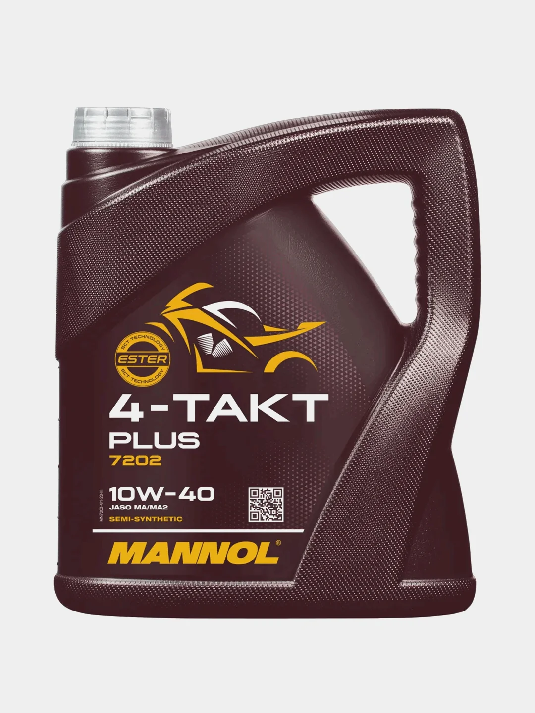 Моторное масло MANNOL 4-TAKT PLUS 10w40, 4л, Полусинтетика, 7202