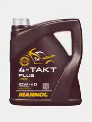 Моторное масло MANNOL 4-TAKT PLUS 10w40, 4л, Полусинтетика, 7202