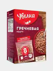 Гречневая крупа Увелка, в пакетиках для варки, 8 штук по 80г