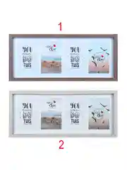 Фоторамка на 4 фотографии 10х15 см, 48,5х21 см, 2 цвета