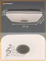 Управляемая потолочная светодиодная люстра с пультом Estares A-play 80W RGB муз,до 20 кв.м