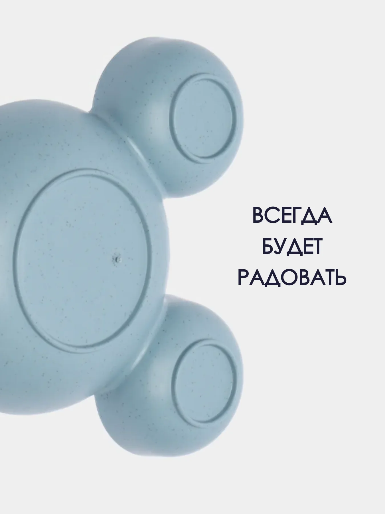 Голубой набор детской посуды детская тарелка ложка вилка / детская обеденная тарелка с ложкой