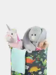 Синий меланж корзина/органайзер для хранения игрушек и вещей большая (складная и водонепроницаемая)