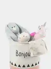 Розовый корзина/органайзер для хранения игрушек и вещей большая (складная и водонепроницаемая)