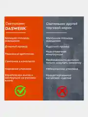 Лампа настольная Daswerk, 238323, светильник на рабочий стол с лампочкой Е27 на струбцине