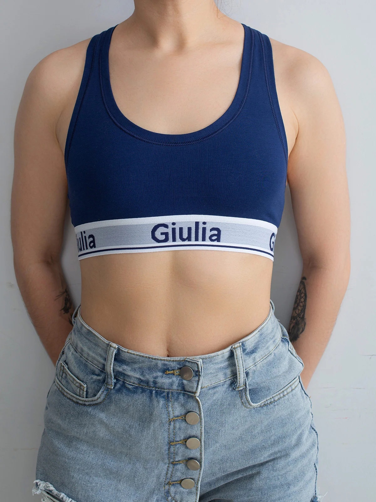 Темно-синий топ Giulia Cotton Bra 01