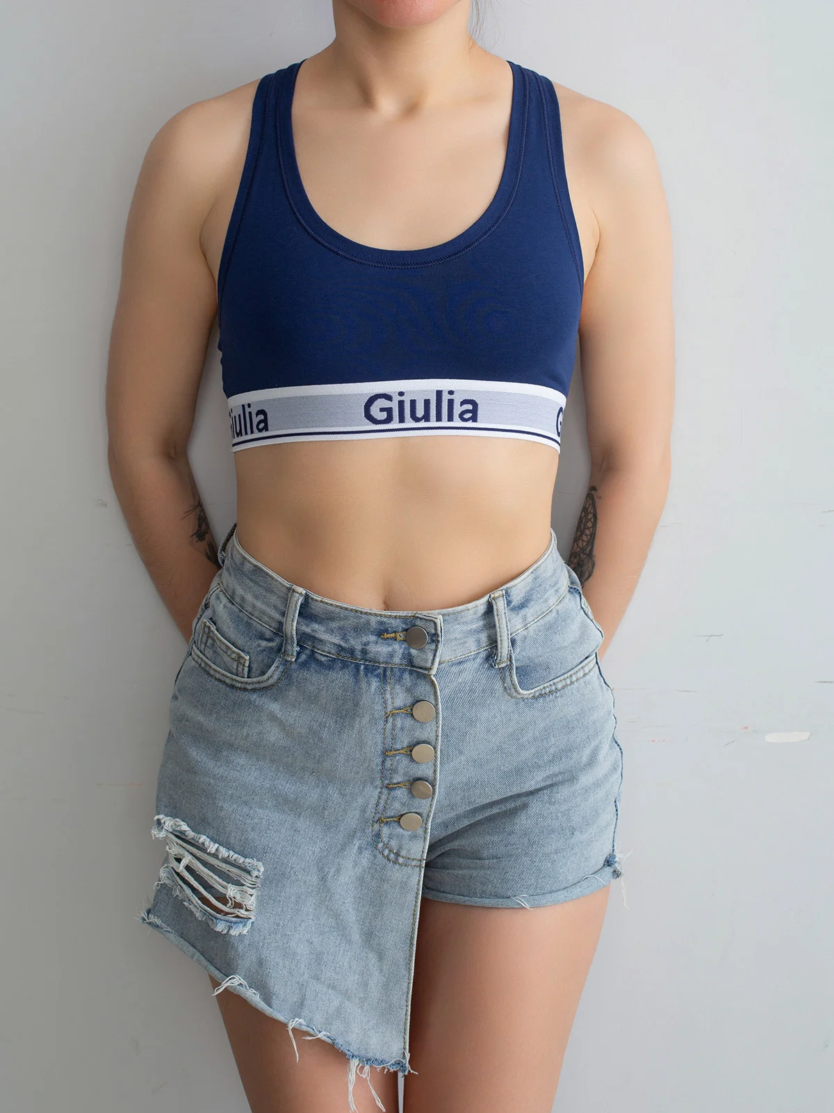 Темно-синий топ Giulia Cotton Bra 01